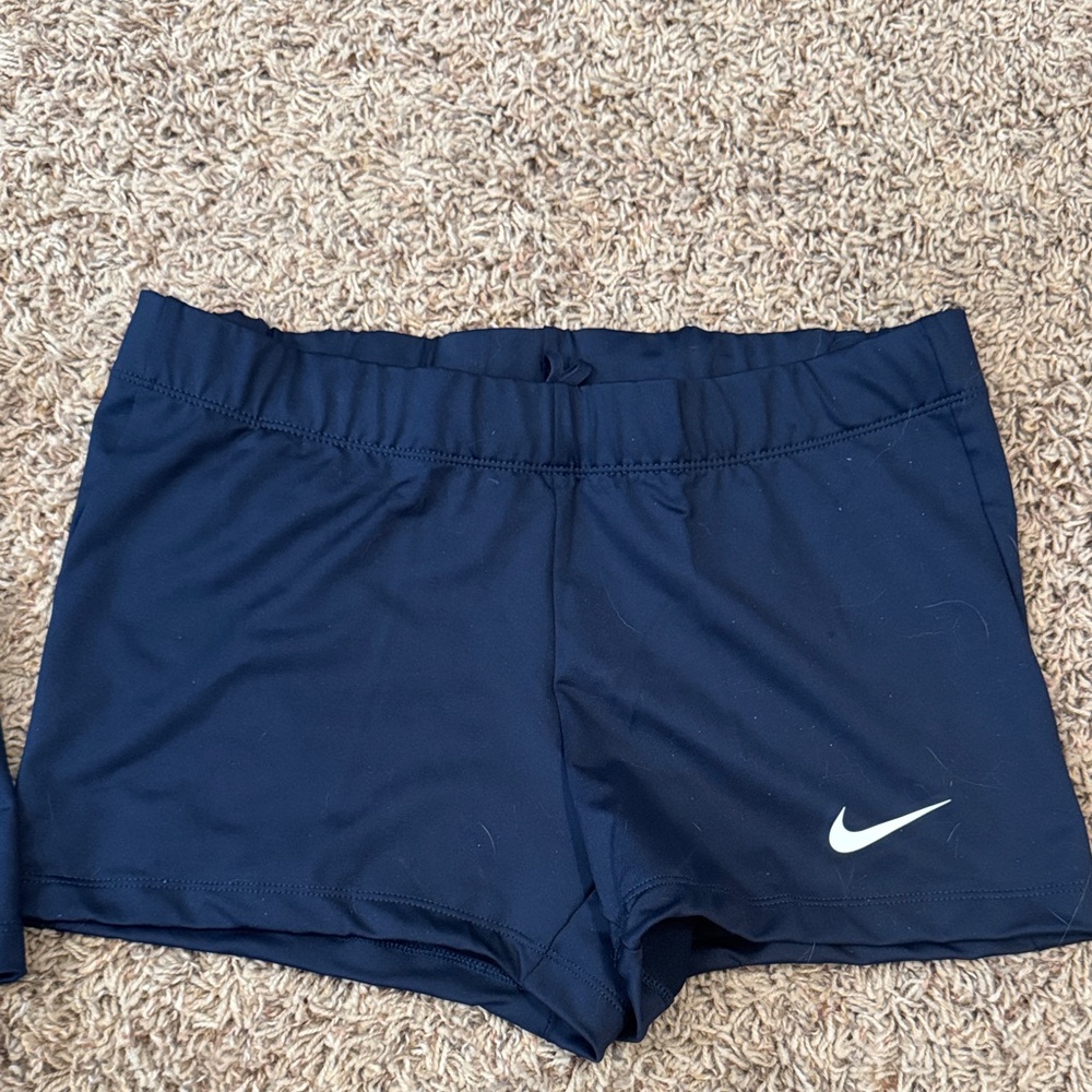 2 pairs Nike Women's Deep Blue Athletic Shorts